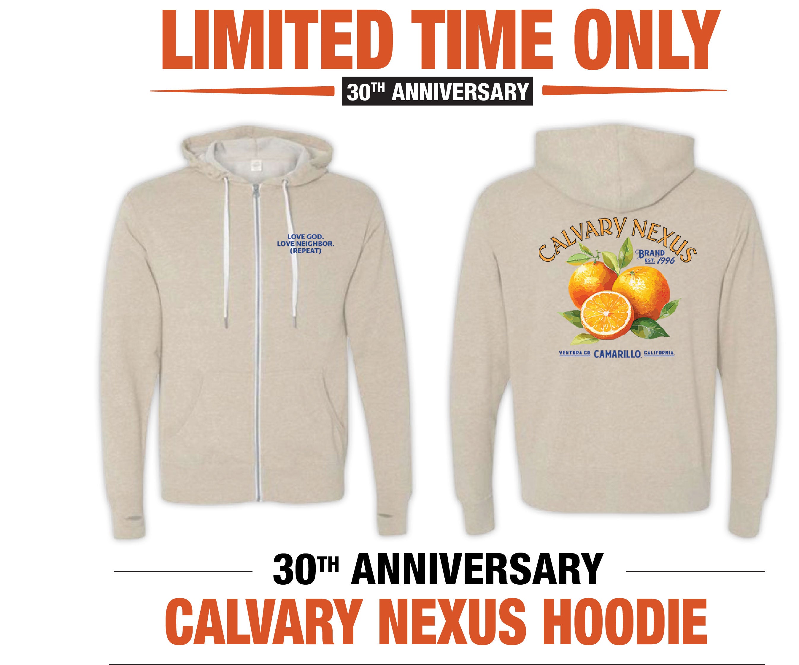 Calvary Nexus - Unisex Zip Hoodies